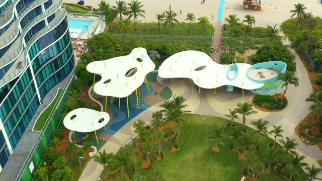 Aerial drone video gilbert samson Sunny Isles Beach.
