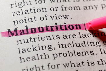definition of malnutrition - obrazy, fototapety, plakaty