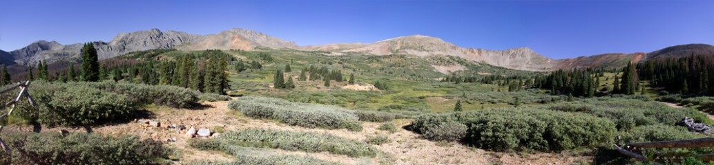 Fototapeta premium North Fork Reservoir and Billings lake- summer 2018