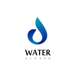 Drop Water Logo Design Vector