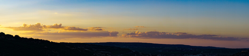 Obraz premium Sunset time today