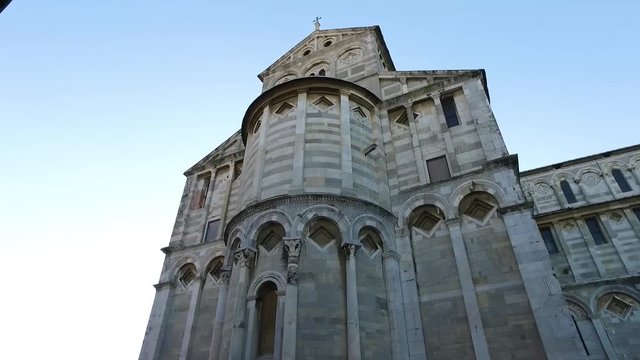 The heart of the Piazza del Duomo is the Duomo, the medieval cathedral of the Archdiocese of Pisa, dedicated to Santa Maria Assunta