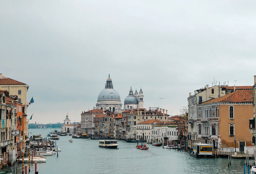 Venice Cityscape With Basilica di Santa Maria della Salute (Ital