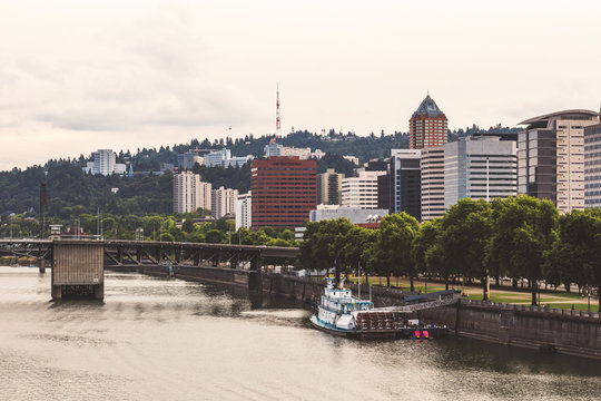 Portland Waterfront and the Wilamette River