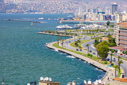 City of Izmir (Smyrna), Turkey. Aegean sea.