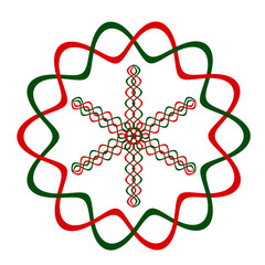 Christmas DNA snowflake