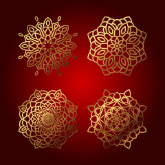 luxury mandala pattern vector pack