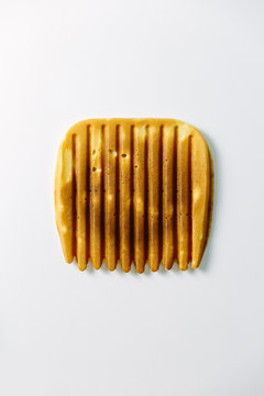 Waffle cooked on health griddle grill