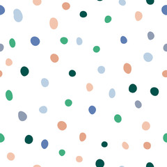 pattern of geometric shapes. Colorful   abstract texture. spotty print.  polka dot background for web, wallpaper, fabric, textile. 