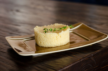 wheat groats couscous. delicious food