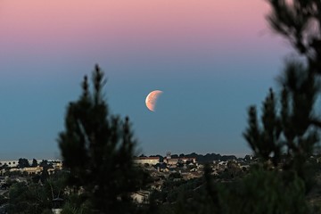 Super Bluemoon Sunrise Moonset Eclipse