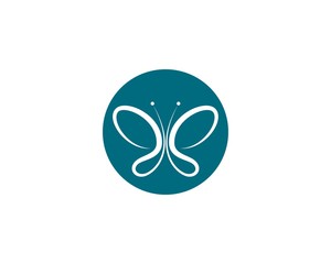 Butterfly logo template vector icon