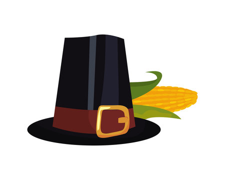 thanksgiving hat and corn cob