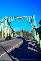 The famous Glienicke Bridge (Bridge of Spies) over the Havel River in Potsdam, Germany