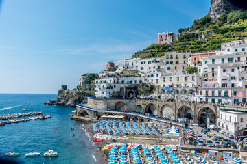 Fototapeta premium Positano Cliff Side on the Amalfi Coast Italy