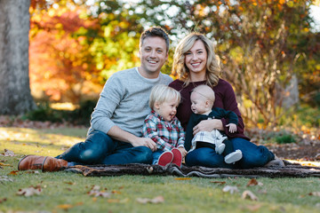 Family portrait of an adorable family