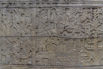 retablos mayas de piedra de la cultura antigua mexicana