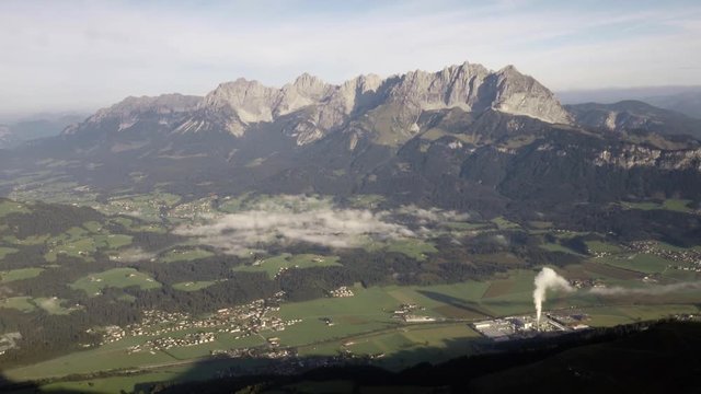 Clouds moving over Wilder Kaiser in Kitz&radic;&ordm;bhel