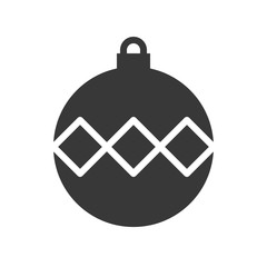 Obraz premium christmas ball, bauble icon, suitable for use as material
