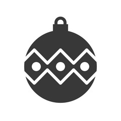 christmas ball, bauble icon, suitable for use as material