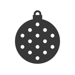 christmas ball, bauble icon, suitable for use as material