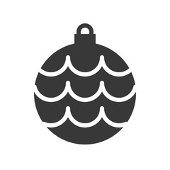 christmas ball, bauble icon, suitable for use as material