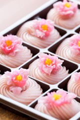 Thai dessert It’s made solely with flour, sugar, coconut cream and Taro.