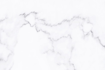 White marble texture with natural pattern for background.