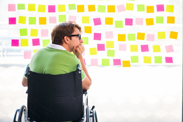 Young student in wheelchair with many conflicting priorities 