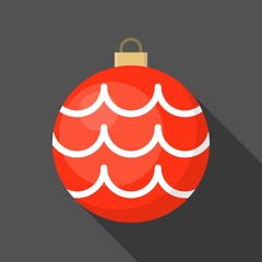 christmas ball, bauble icon, suitable for use as material