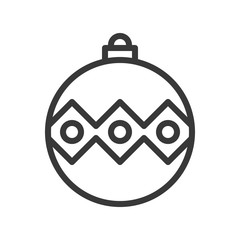christmas ball, bauble icon, suitable for use as material