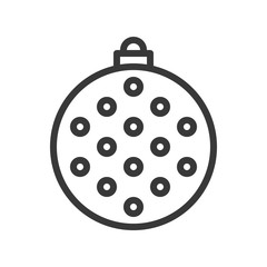 christmas ball, bauble icon, suitable for use as material