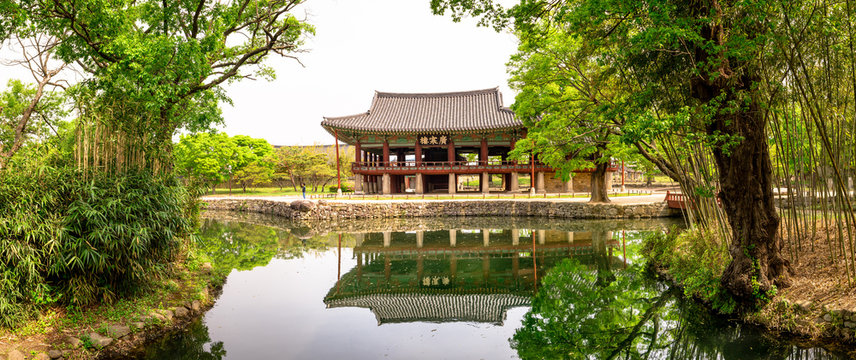 Gwanghanllu pavilion at the Gwanghanlluwon in Namwon-si, Republic of korea. 