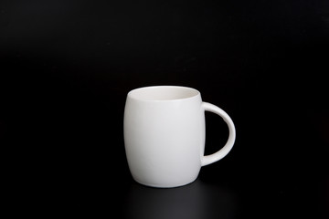 Black shading with white cup