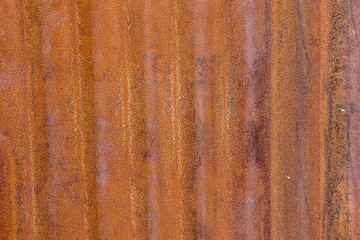 Rust on the zinc wall
