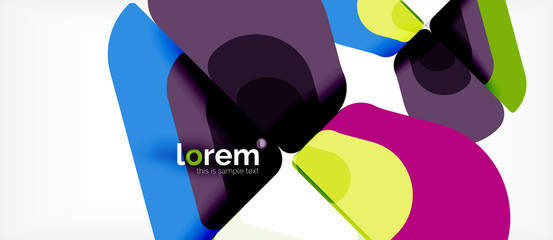 Abstract background multicolored geometric shapes modern design