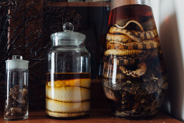 Snakes in ormaldehyde