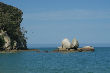 Split Apple Rock in Neuseeland 