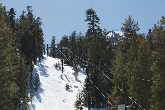 Ski Lift in Mammoth, CA