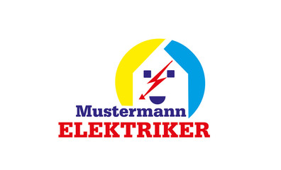 Handwerker logo , Elektriker Logo ,  Elektroinstallateur  Logo