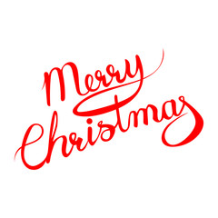 Naklejka na ściany i meble Merry Christmas vector text Calligraphic Lettering design