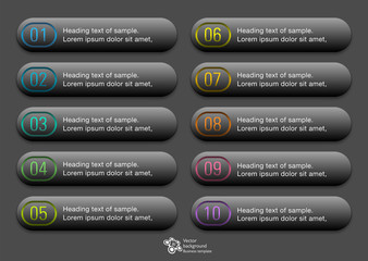 Web Button and Headline Design #Vector Graphics