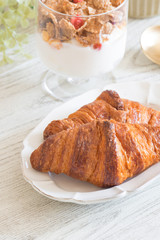 クロワッサン 朝食プレート