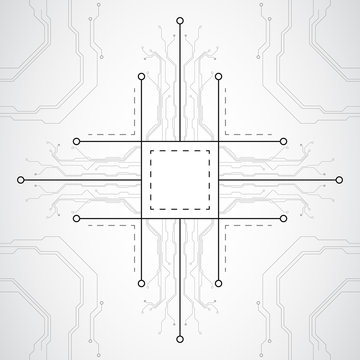 circuit motherboard technology concept background, vector illustration