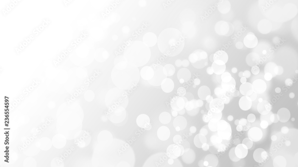 Wall mural abstract background gray blur gradient with bokeh in christmas background