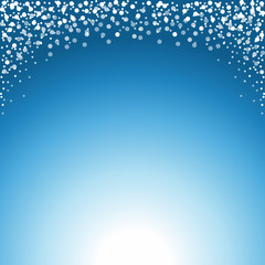 Christmas Winter Snow Blue Gradient Background