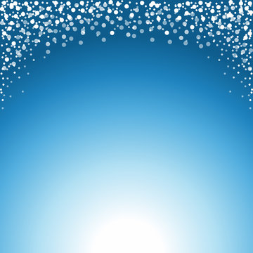Christmas Winter Snow Blue Gradient Background