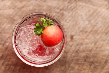 Strawberry italian soda