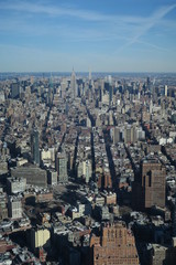 New York von Oben - Wolkenkratzer Skyline