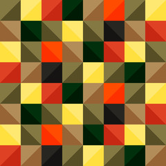Bright pattern of colored squares